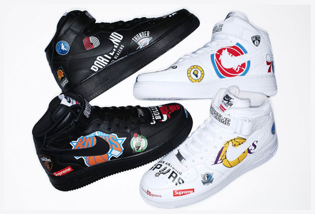 Supreme x Nike Air Force 1 NBA Collection - Sneakers Magazine